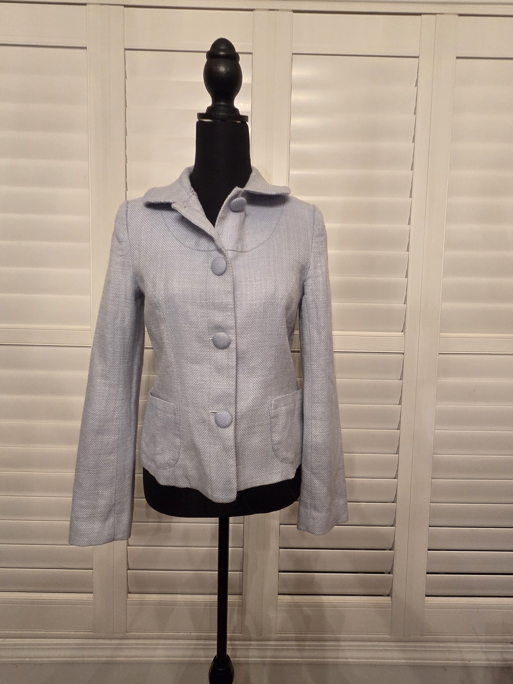 BY3 Light Blue Women’s Button Front Jacket / Blazer Size Medium